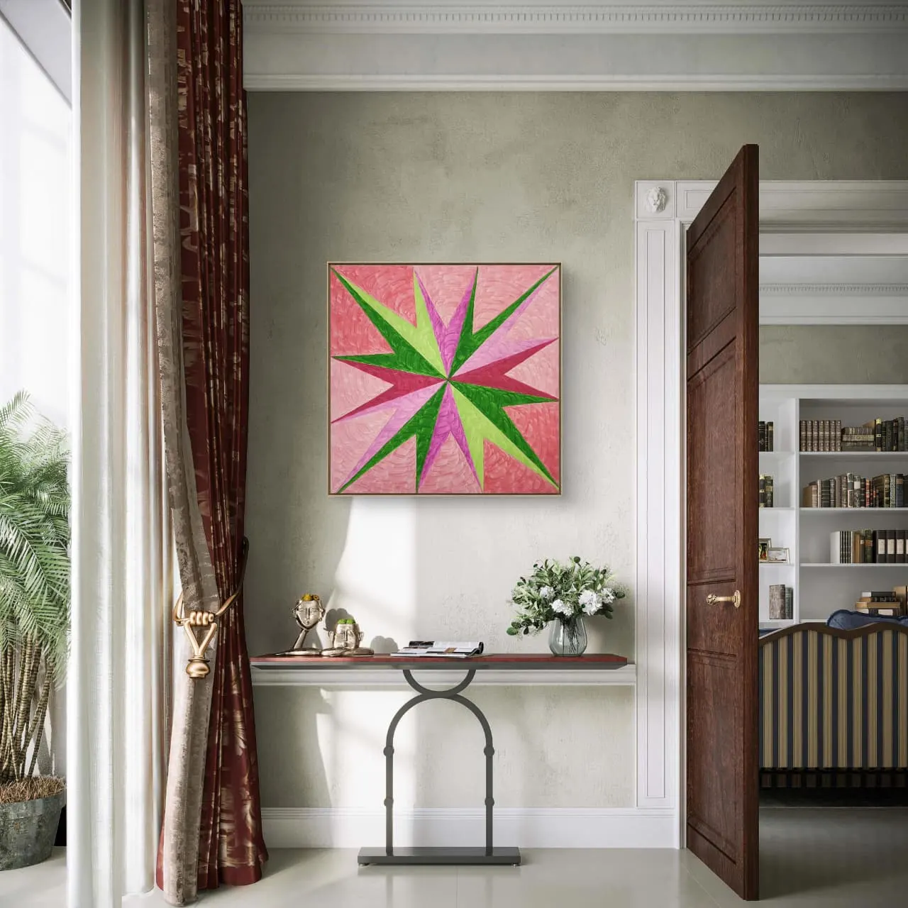 Têmpera Sobre Tela - 60 x 60 - Zi Facella