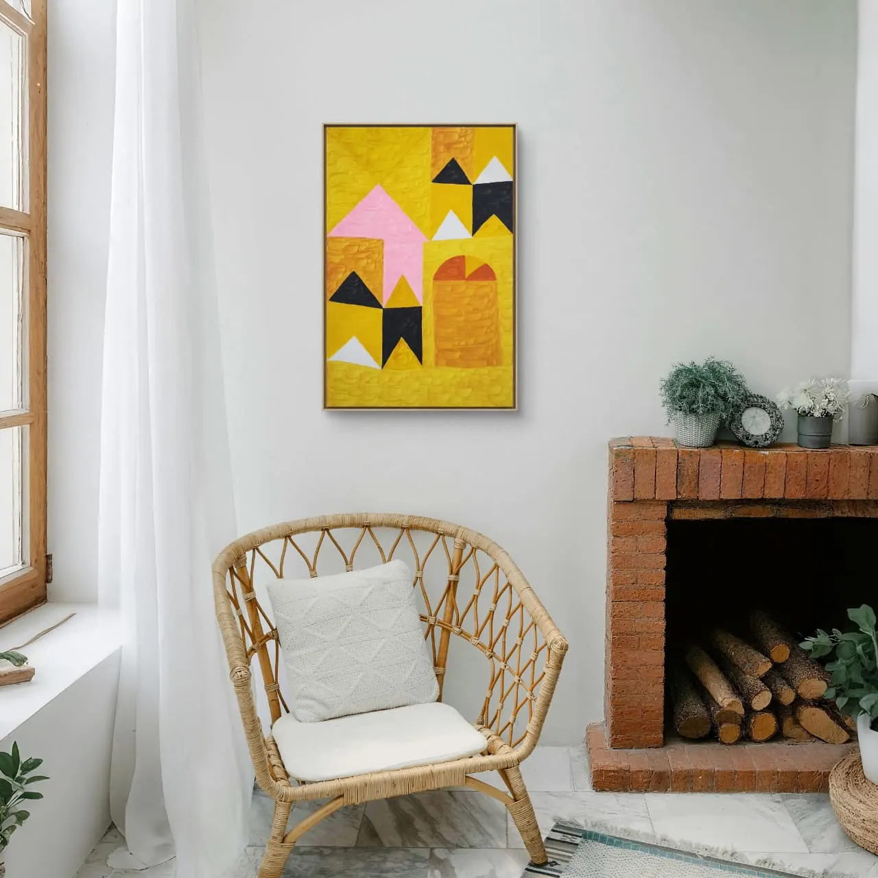 Têmpera Sobre Tela - 60 x 40 - Zi Facella