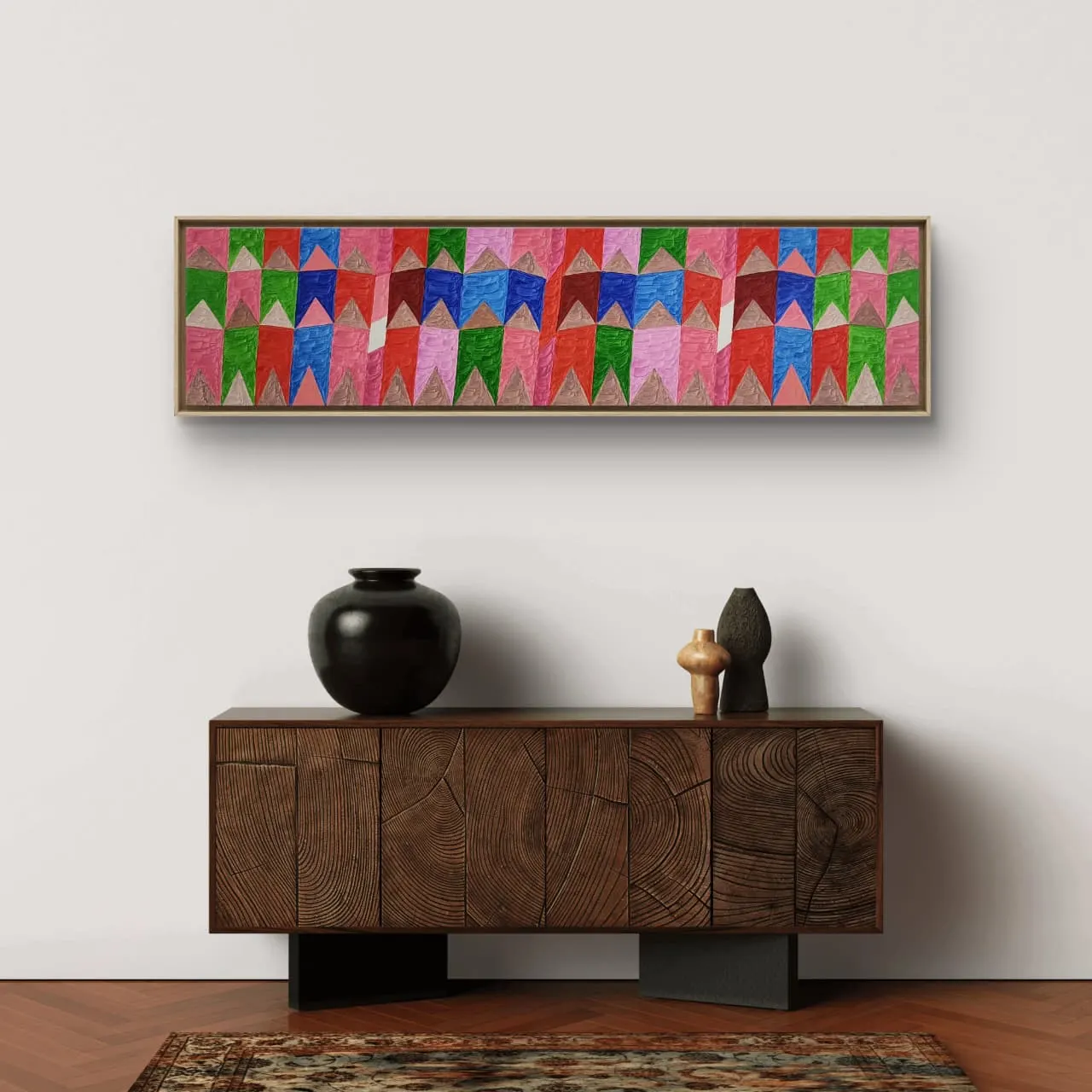 Têmpera Sobre Tela - 40 x 160 - Zi Facella