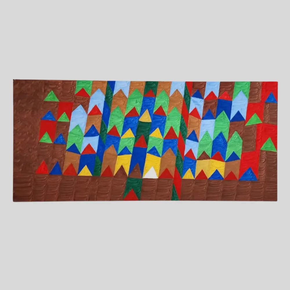 Têmpera Sobre Tela - 60 x 130 - Zi Facella