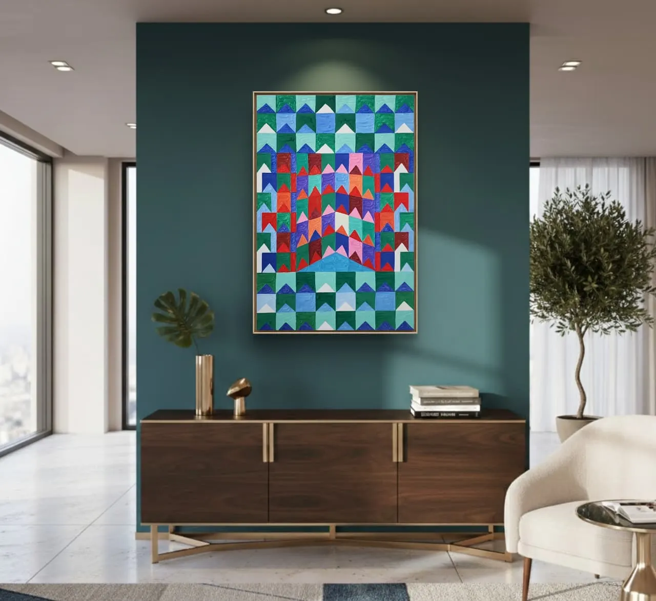 Têmpera Sobre Tela - 120 x 80 - Zi Facella 2025