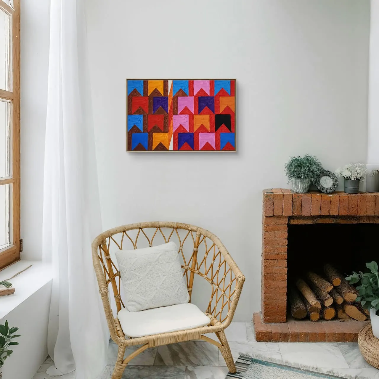 Têmpera Sobre Tela - 40 x 60 - Zi Facella