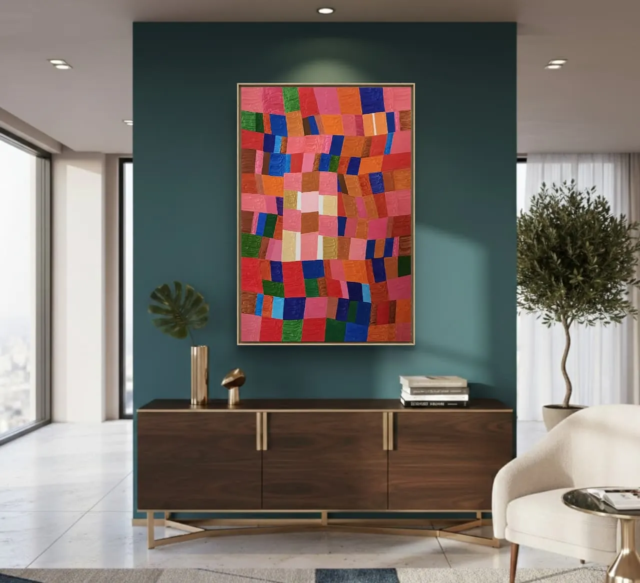 Têmpera Sobre Tela - 120 x 80 - Zi Facella