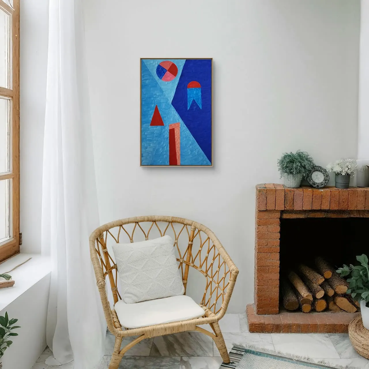 Têmpera Sobre Tela - 60 x 40 - Zi Facella