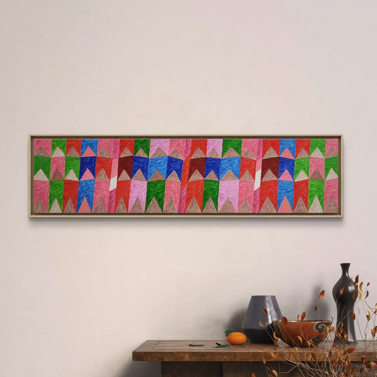 Têmpera Sobre Tela - 40 x 160 - Zi Facella