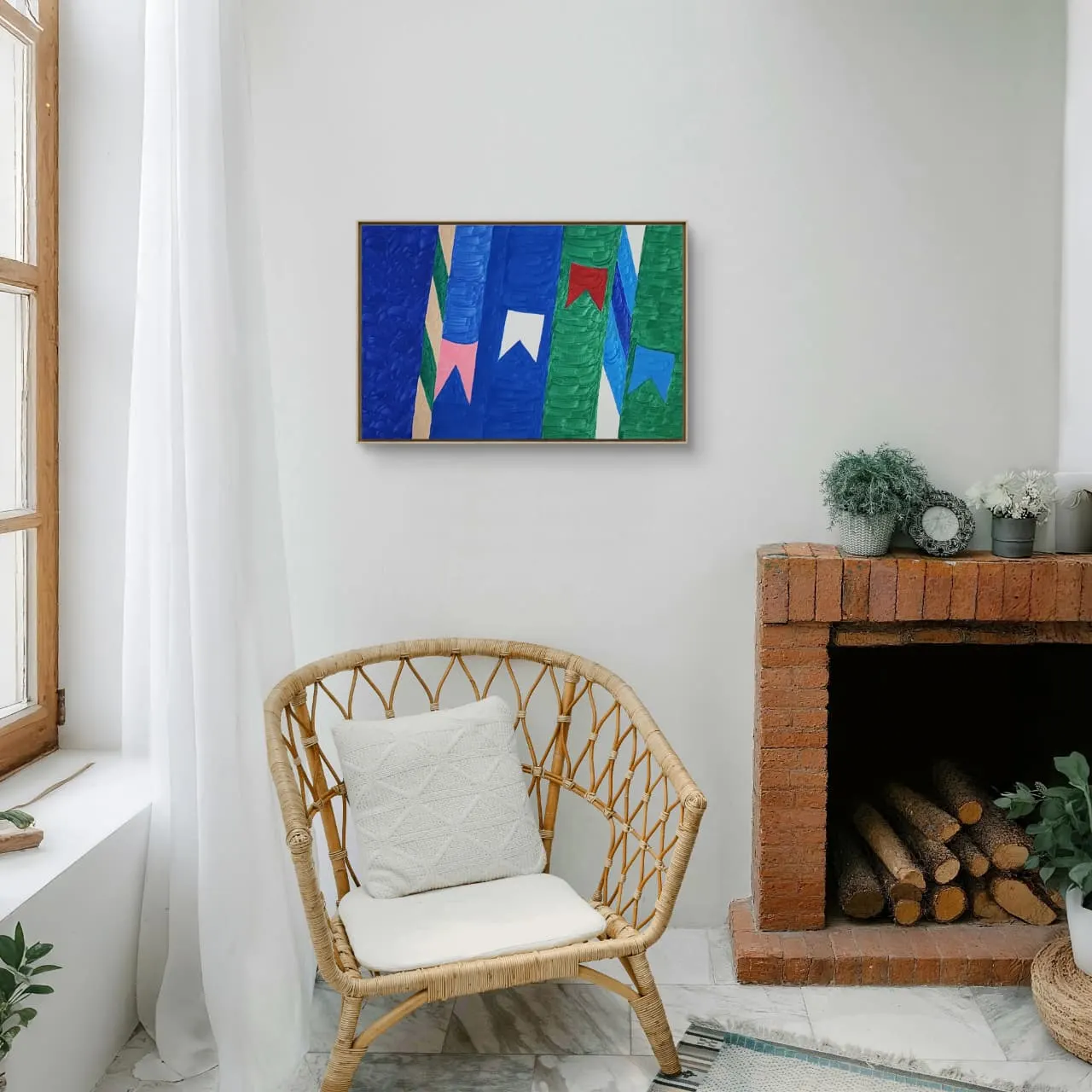 Têmpera Sobre Tela - 40 x 60 - Zi Facella