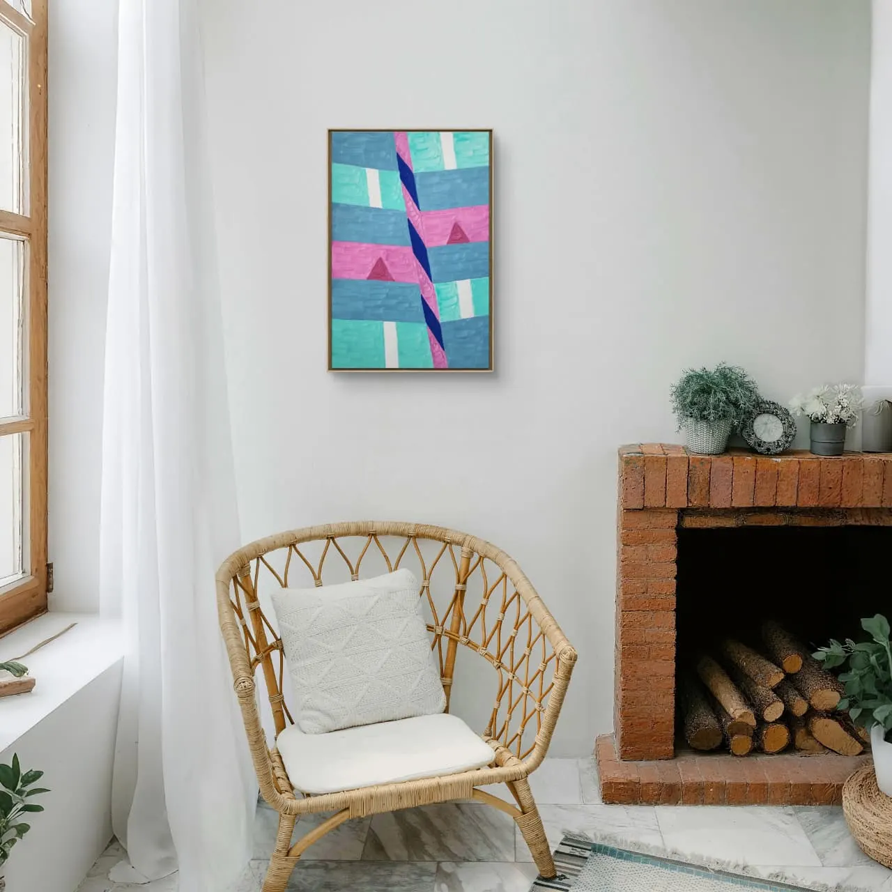 Têmpera Sobre Tela - 60 x 40 - Zi Facella