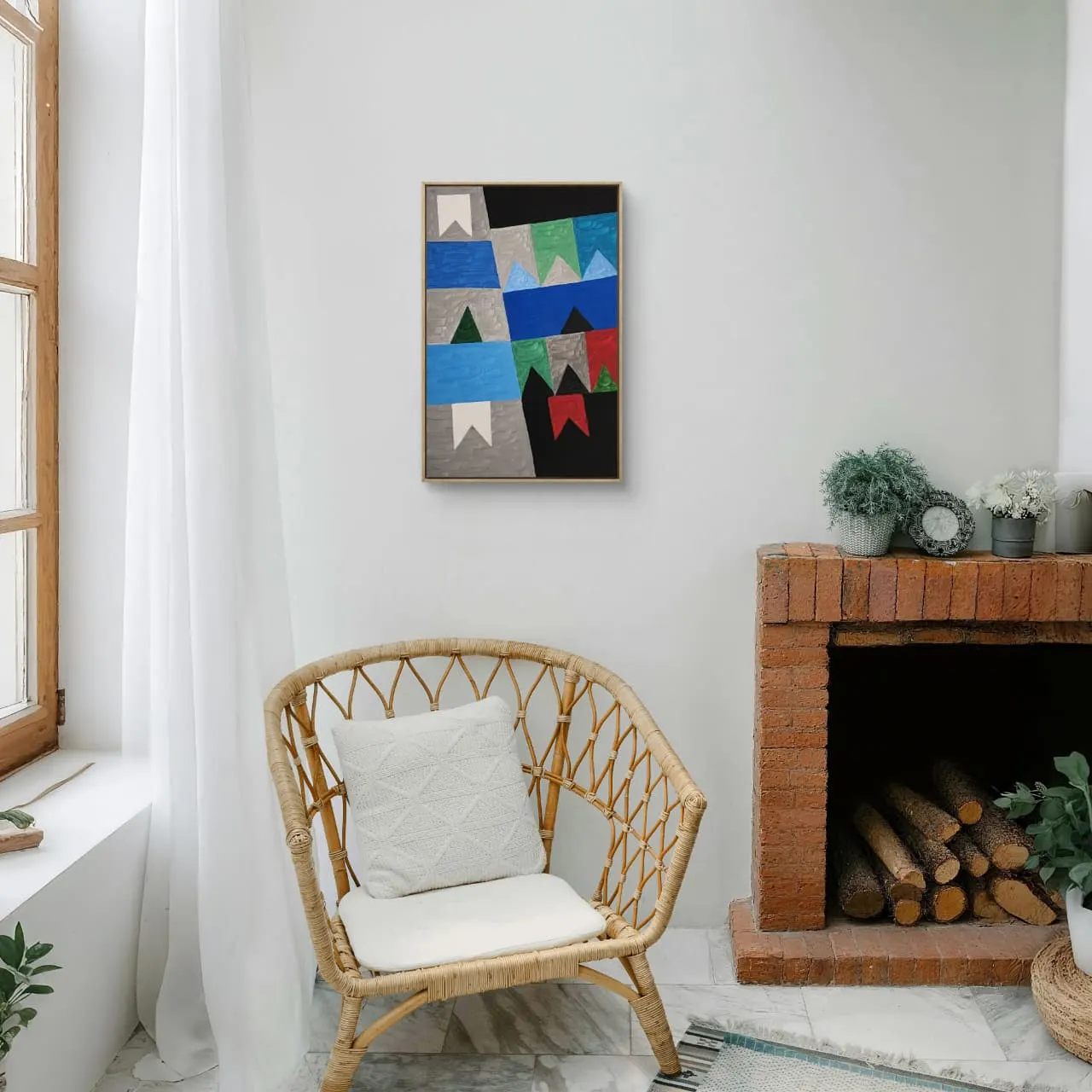 Têmpera Sobre Tela - 60 x 40 - Zi Facella