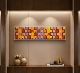 Têmpera Sobre Tela - 40 x 160 - Zi Facella