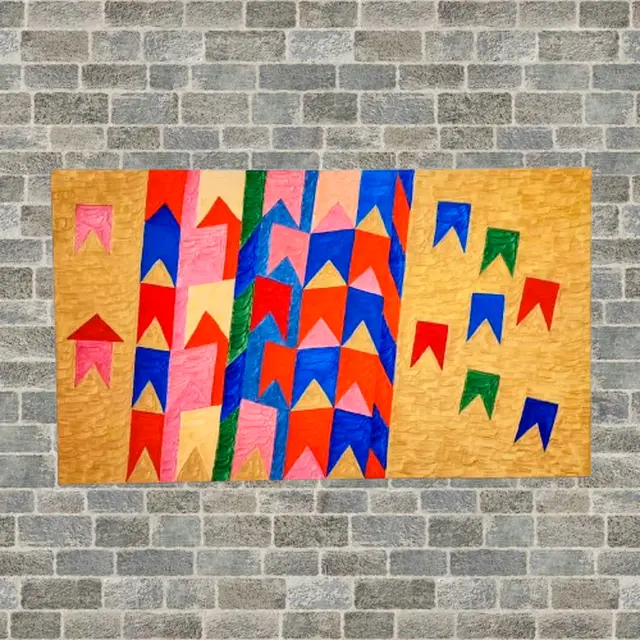 Têmpera Sobre Tela - 70 x 120 - Zi Facella