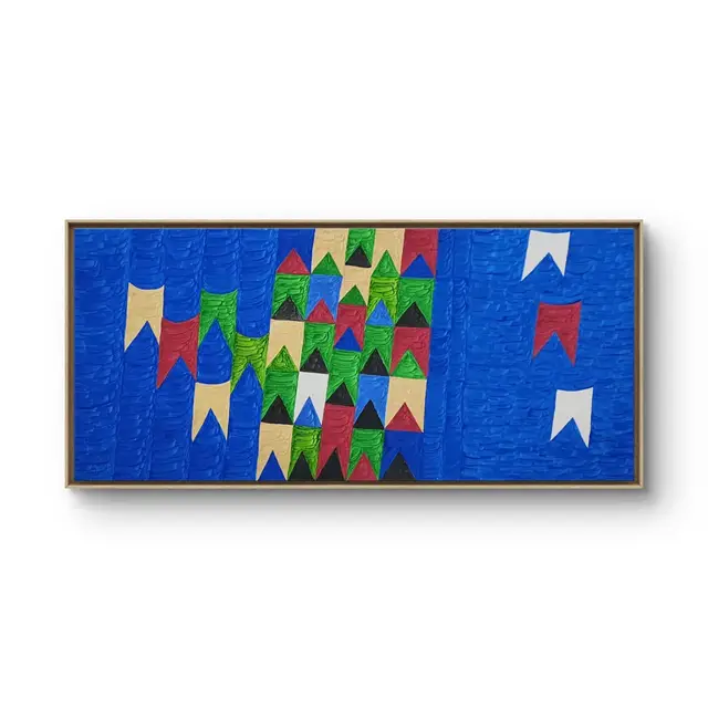 Têmpera Sobre Tela - 60 x 130 - Zi Facella