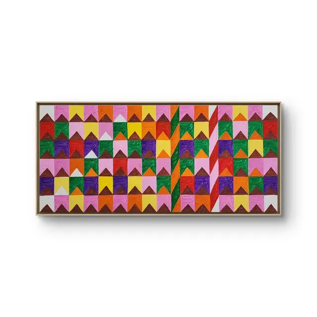Têmpera Sobre Tela - 60 x 130 - Zi Facella